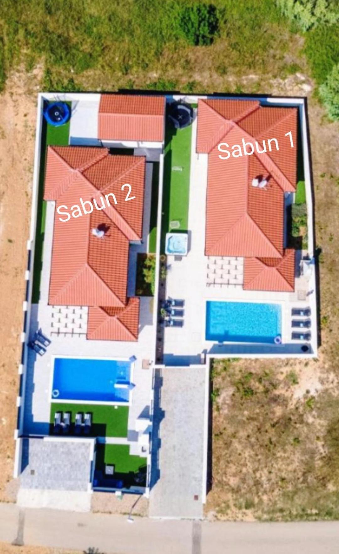 Villas Sabun - Modern House With Heated Pool Privlaka  Exterior foto